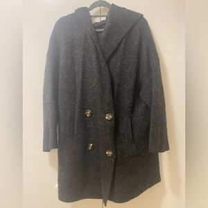 Heather grey knit cardigan